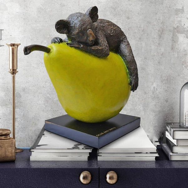 Gillie and Marc Bronze Sculpture ~ 'Koalas Will Pear For Love' - Curate Art & Design Gallery Sorrento Mornington Peninsula Melbourne