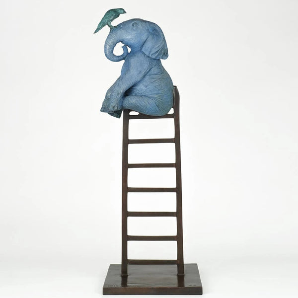 Gillie and Marc Sculpture ~ 'The Elephant Reached New Heights with a Little Help' - Curate Art & Design Gallery Sorrento Mornington Peninsula Melbourne