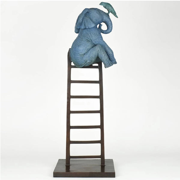 Gillie and Marc Sculpture ~ 'The Elephant Reached New Heights with a Little Help' - Curate Art & Design Gallery Sorrento Mornington Peninsula Melbourne