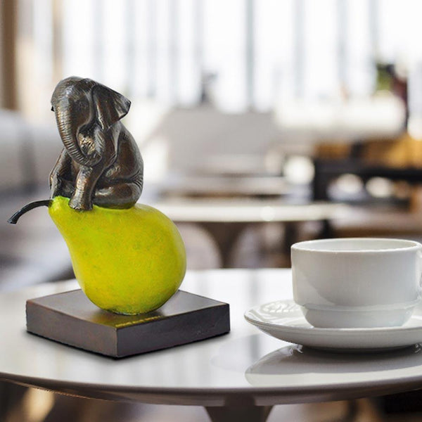 Gillie and Marc Bronze Sculpture ~ 'The Elephant Was Just Pearfect' - Curate Art & Design Gallery Sorrento Mornington Peninsula Melbourne