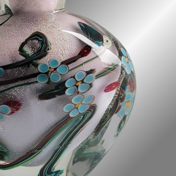 Anne Clifton Glass ~ 'Wildflower Bottle in Rose' - Curate Art & Design Gallery Sorrento Mornington Peninsula Melbourne