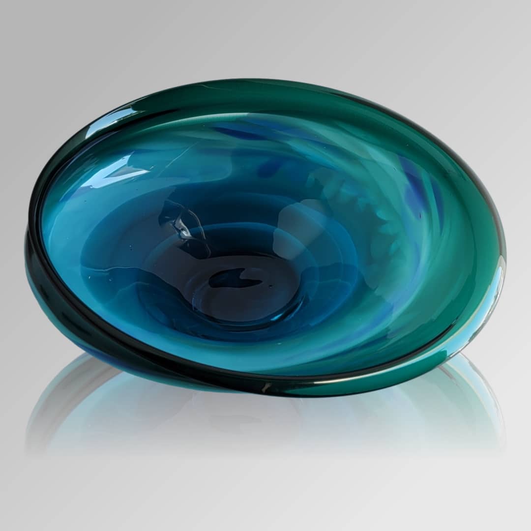 James McMurtrie Glass Bowl Large ~ 'Point Nepean' - Curate Art & Design Gallery Sorrento Melbourne
