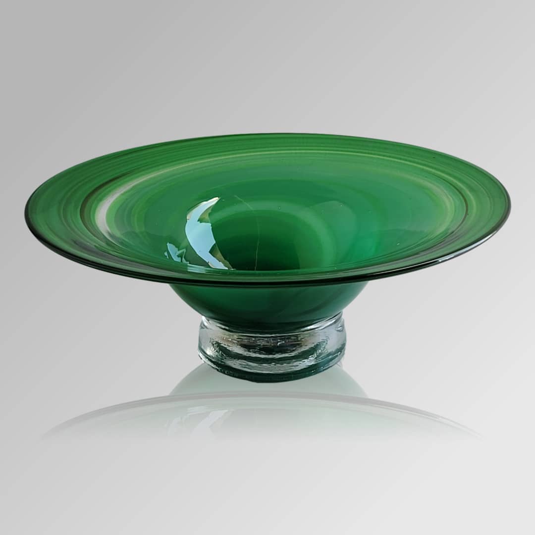 James McMurtrie Glass Bowl Small ~ 'Lime' - Curate Art & Design Gallery Sorrento Melbourne