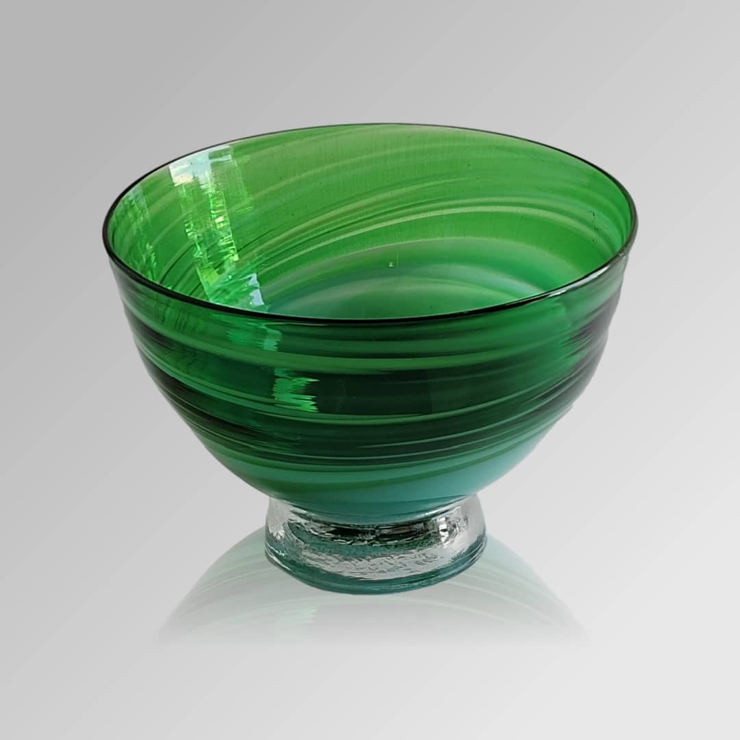 James McMurtrie Glass Bowl Small ~ 'Moss' - Curate Art & Design Gallery Sorrento Melbourne