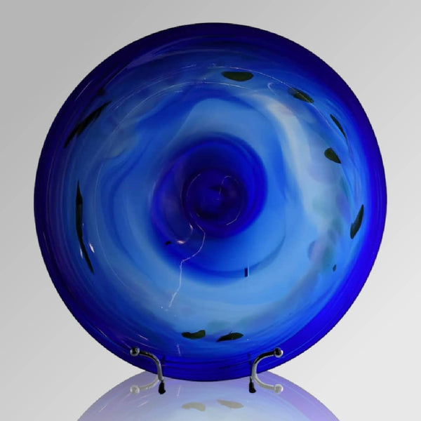 James McMurtrie Glass Platter ~ 'Royal' - Curate Art & Design Gallery Sorrento Melbourne