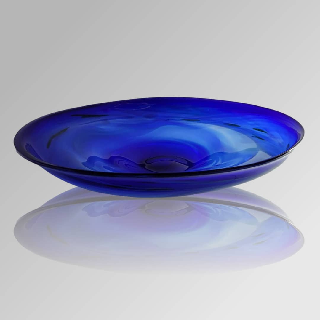 James McMurtrie Glass Platter ~ 'Royal' - Curate Art & Design Gallery Sorrento Melbourne