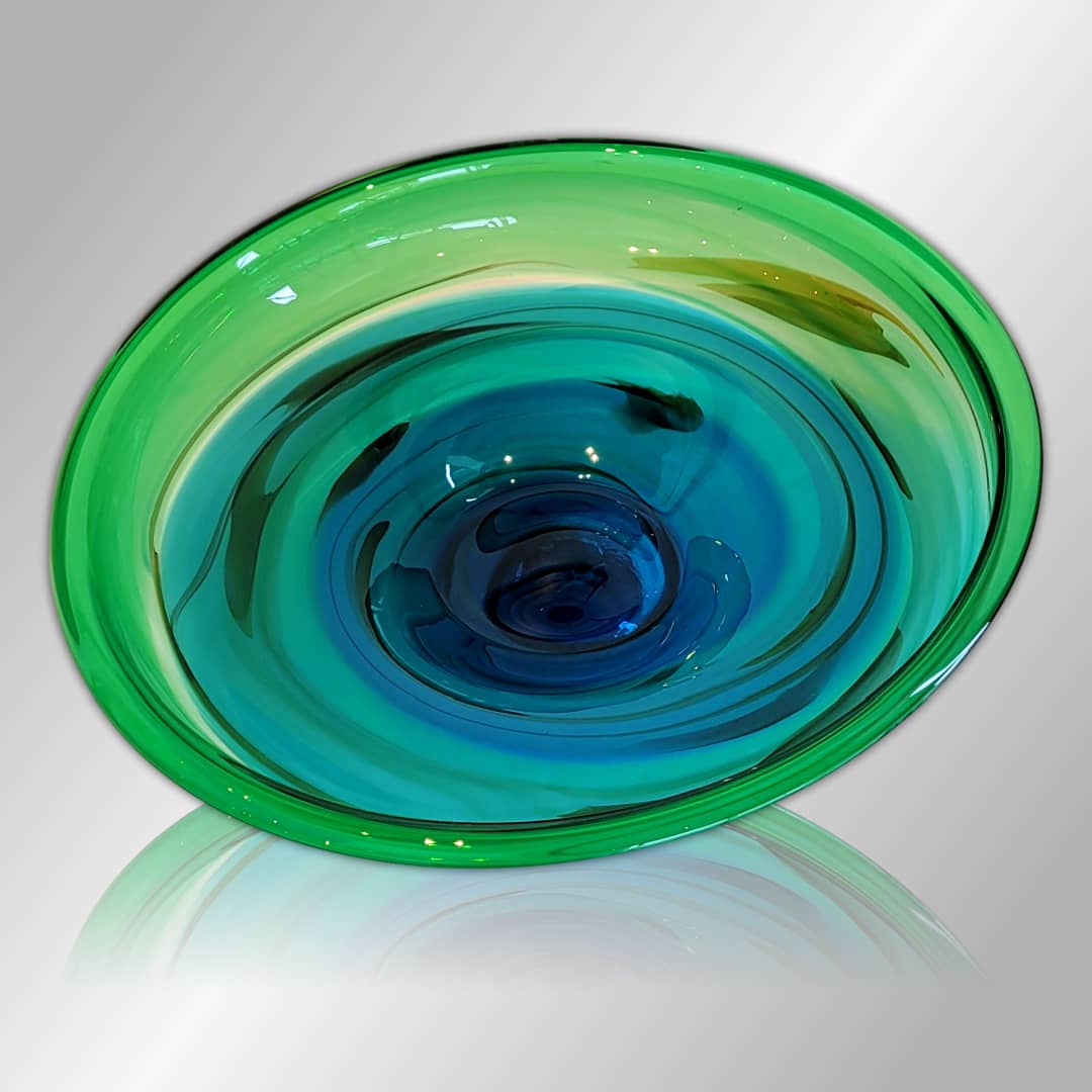 James McMurtrie Glass Bowl Large ~ 'Galaxy' - Curate Art & Design Gallery Sorrento Mornington Peninsula Melbourne