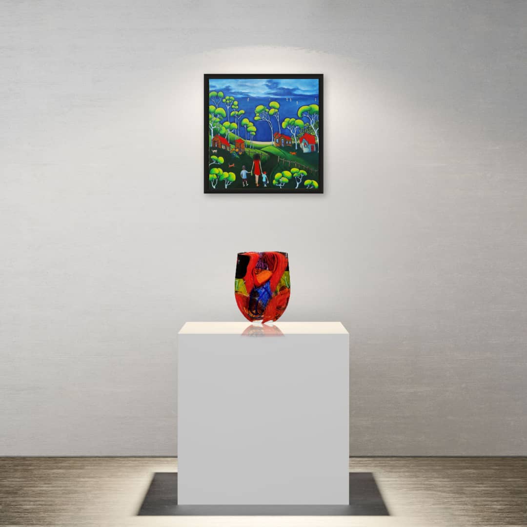 Australian Artist Noel Hart Glass ~ 'Eastern Louisaide' - Curate Art & Design Gallery Sorrento Mornington Peninsula Melbourne