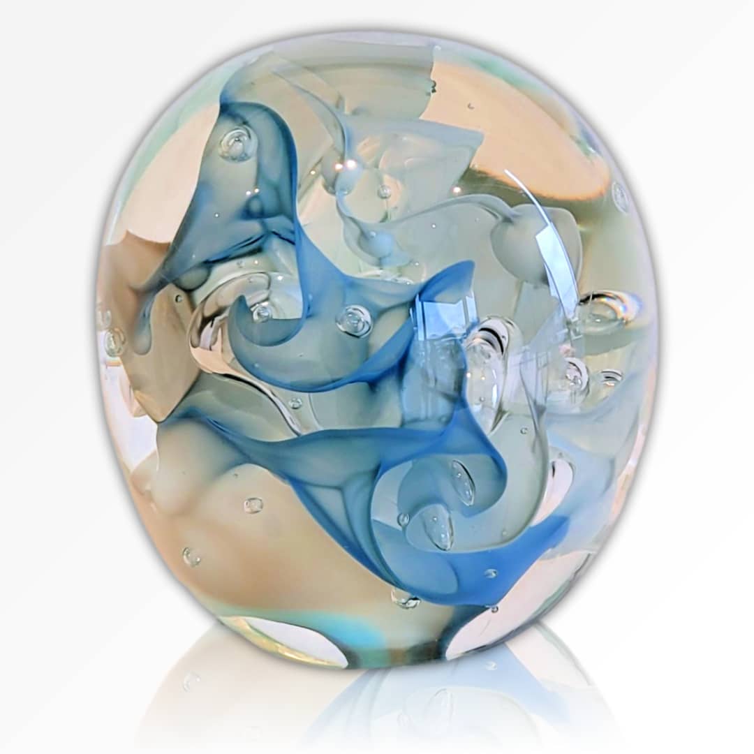 Peninsula-Based Australian Glass Artist Roberta Easton ~ 'Bubbly Sphere, Calm' - Curate Art & Design Gallery Sorrento Mornington Peninsula Melbourne