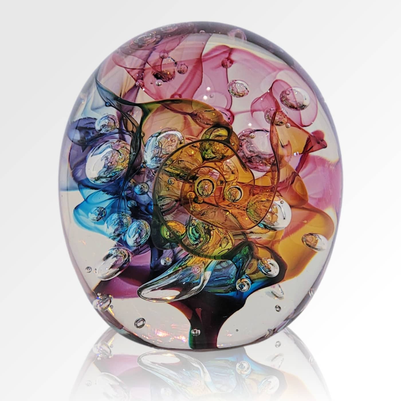 Peninsula-Based Australian Glass Artist Roberta Easton ~ 'Bubbly Sphere, Kaleidoscope' - Curate Art & Design Gallery Sorrento Mornington Peninsula Melbourne