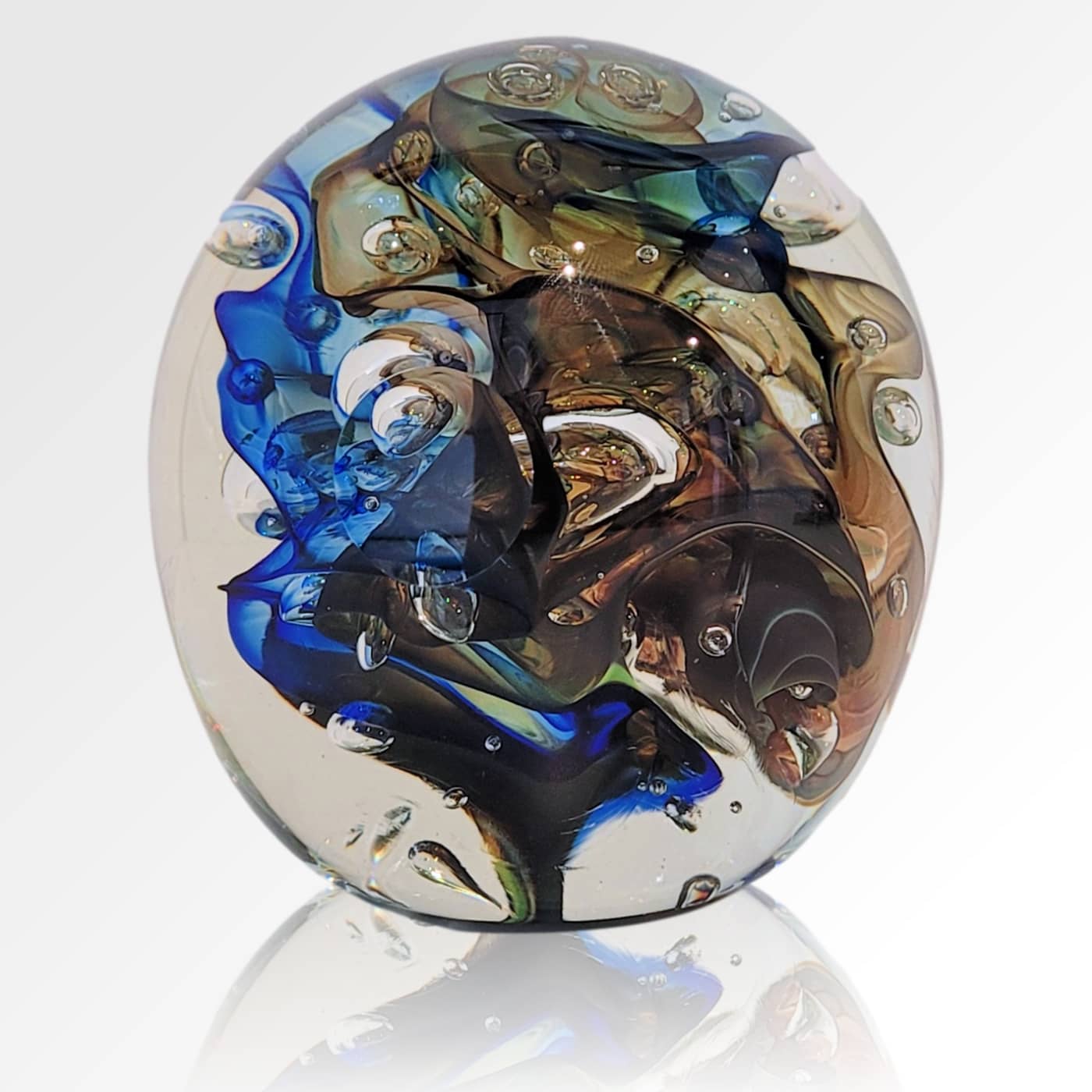 Peninsula-Based Australian Glass Artist Roberta Easton ~ 'Bubbly Sphere, Rockpool' - Curate Art & Design Gallery Sorrento Mornington Peninsula Melbourne