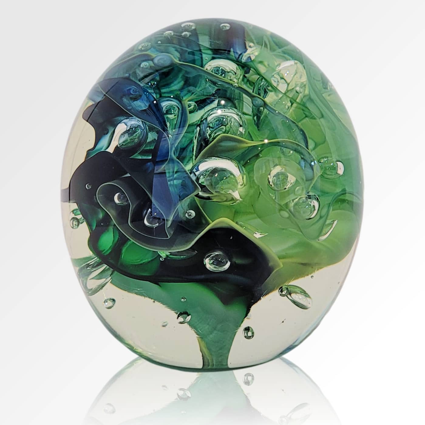 Peninsula-Based Australian Glass Artist Roberta Easton ~ 'Bubbly Sphere, Spring' - Curate Art & Design Gallery Sorrento Mornington Peninsula Melbourne