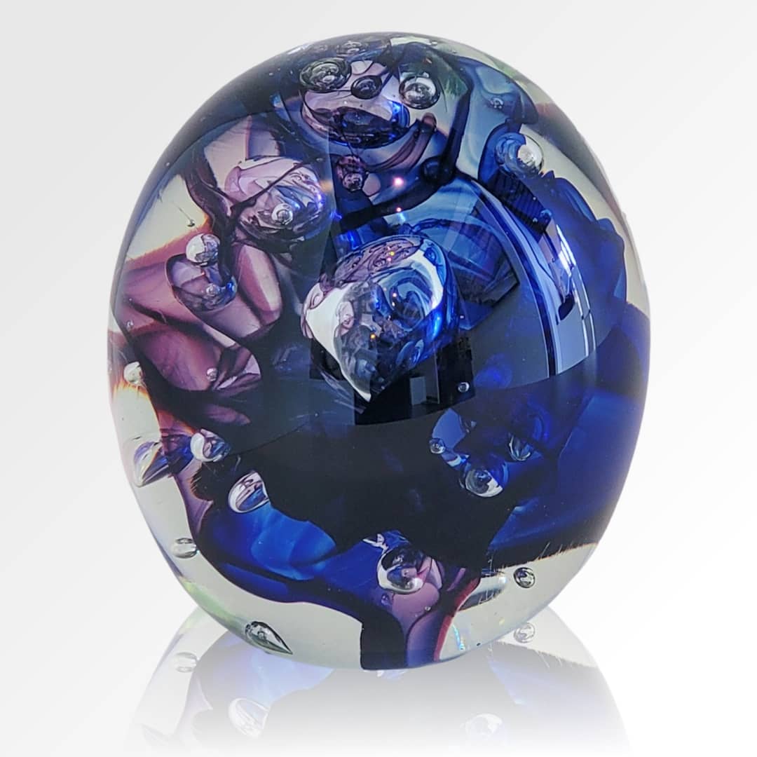 Peninsula-Based Australian Glass Artist Roberta Easton ~ 'Bubbly Sphere, Deep Sea' - Curate Art & Design Gallery Sorrento Mornington Peninsula Melbourne