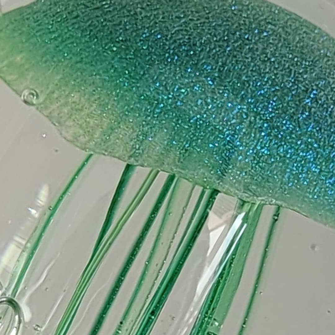 Sean O'Donoghue Glass ~ 'Jellyfish, Medium, Crystal'