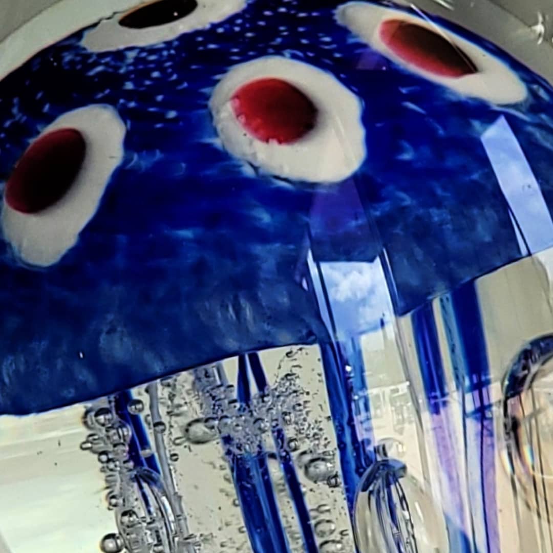 Sean O'Donoghue Glass ~ 'Jellyfish, Small, Marine' (Sold)