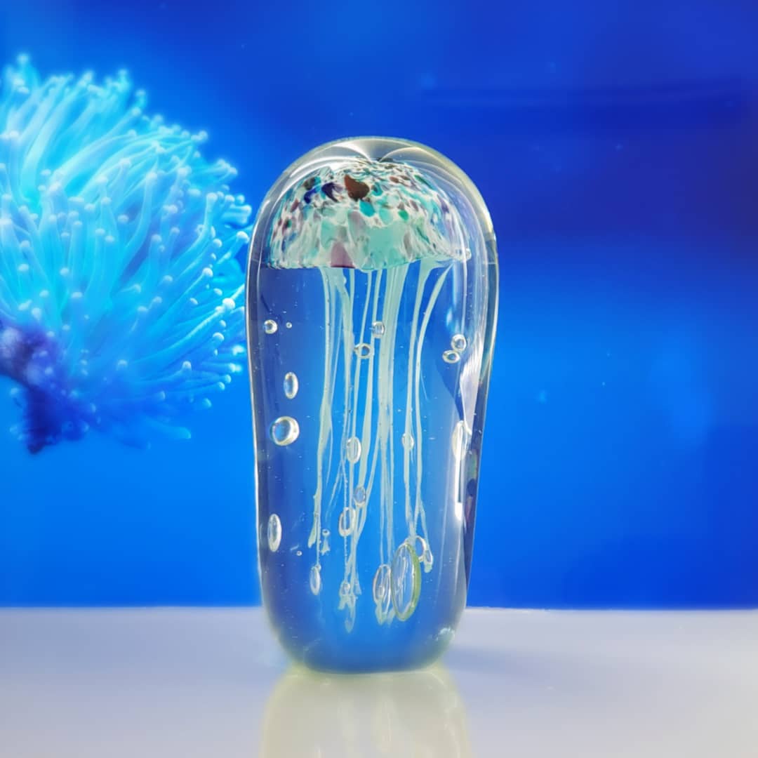 Sean O'Donoghue Glass ~ 'Jellyfish, Small, Multi' - Curate Art & Design Gallery Sorrento Melbourne