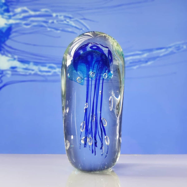 Sean O'Donoghue Glass ~ 'Jellyfish, Small, Sapphire'