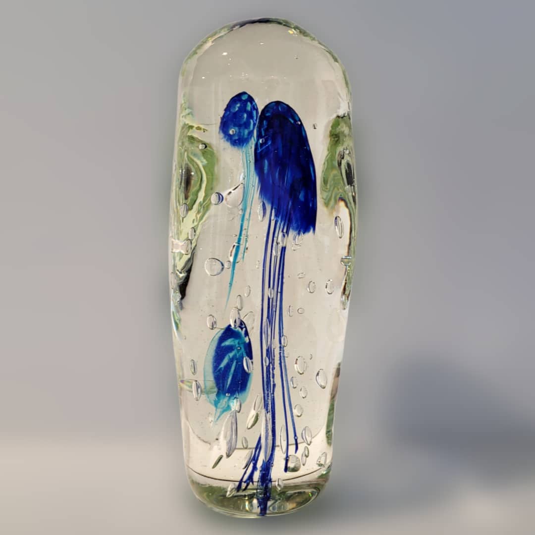 Sean O'Donoghue Glass ~ 'Jellyfish, Triple, Ocean' - Curate Art & Design Gallery Sorrento Mornington Peninsula Melbourne