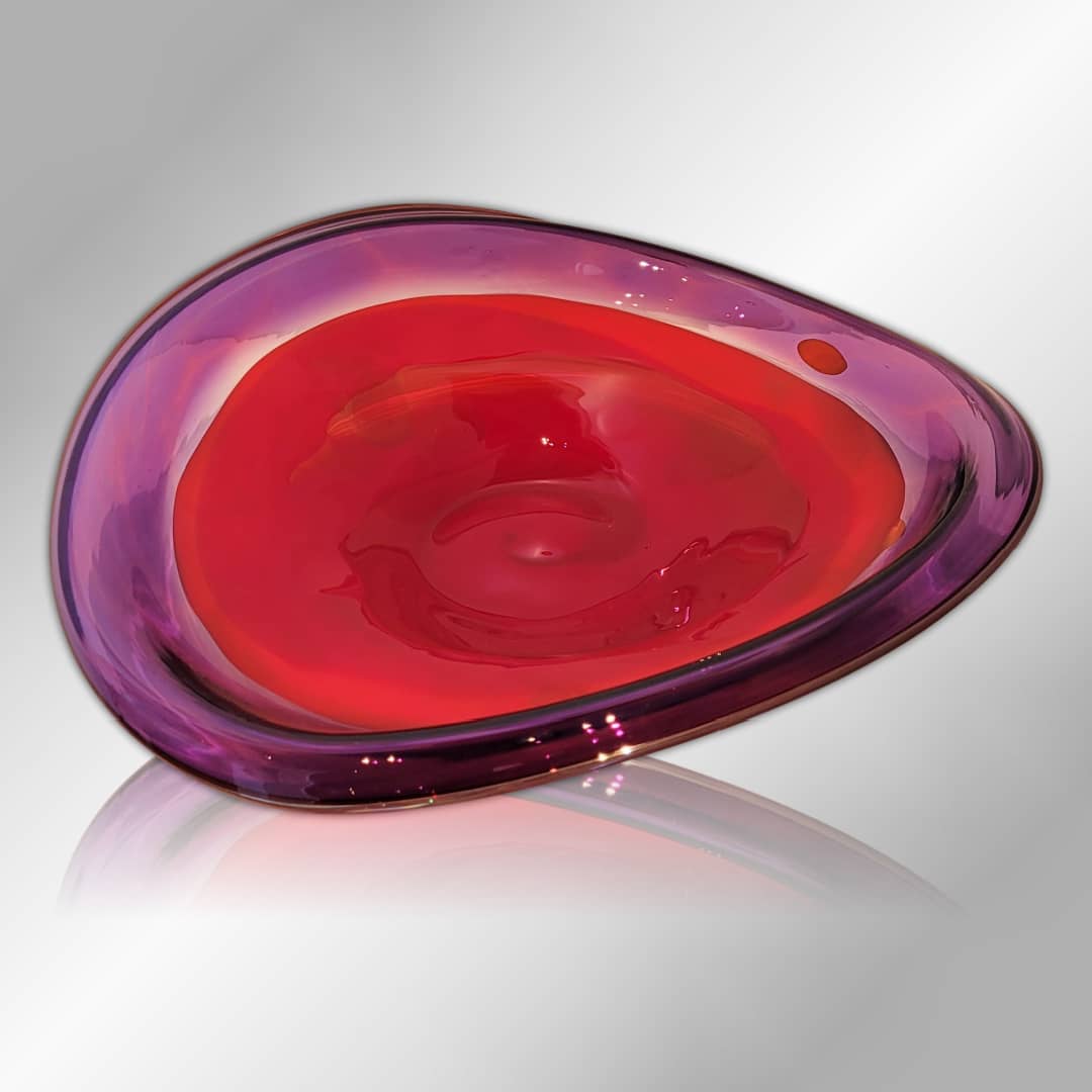 James McMurtrie Glass Bowl ~ 'Gradient' - @ Curate Art & Design Gallery in Sorrento Mornington Peninsula Melbourne