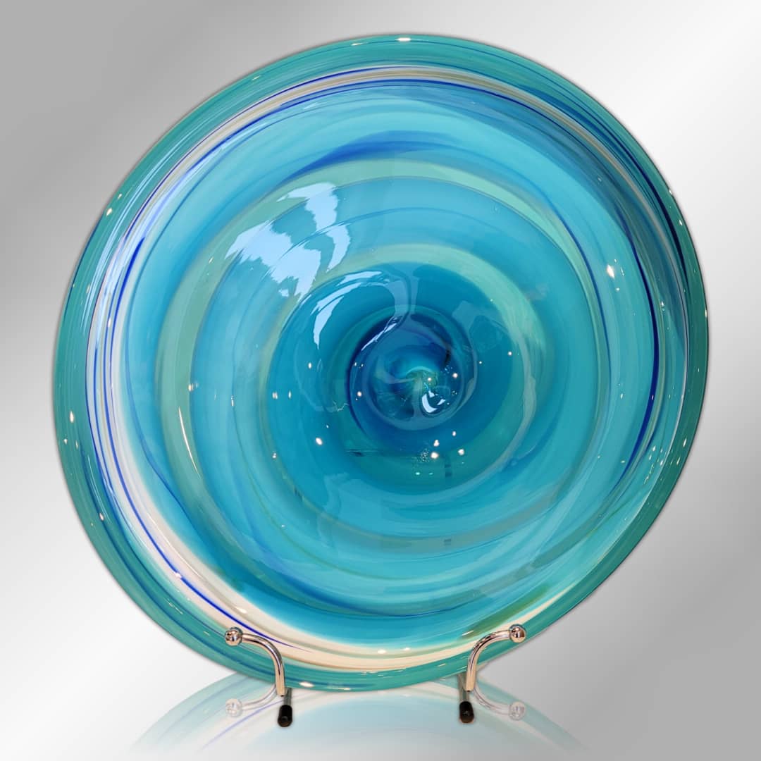 James McMurtrie Glass Platter ~ 'Portsea' - @ Curate Art & Design Gallery in Sorrento Mornington Peninsula Melbourne