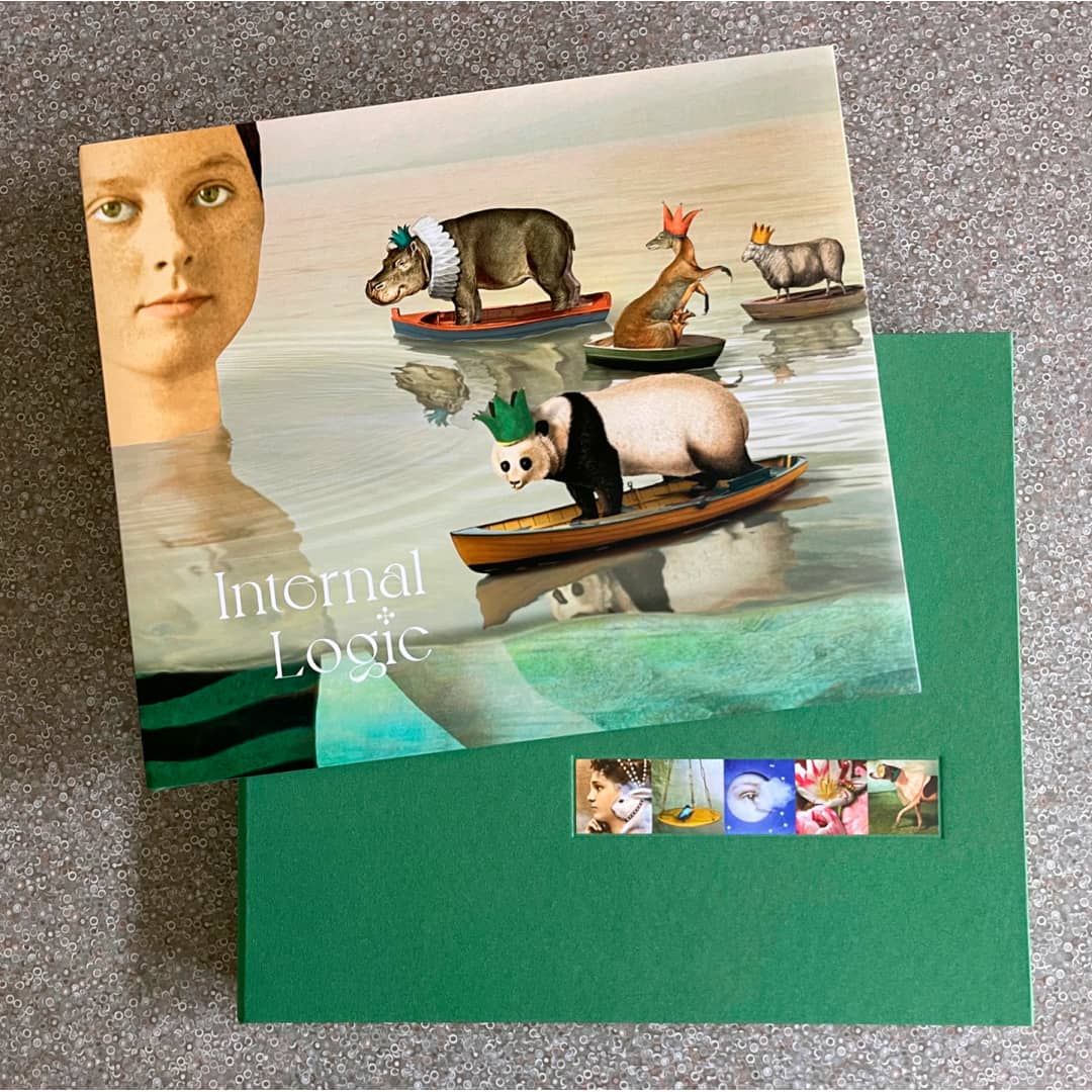 Maggie Taylor L/E Book ~ 'Internal Logic' (w/ 'The Weight of the World') - Available in Australia @ Curate Art & Design in Sorrento, Melbourne.