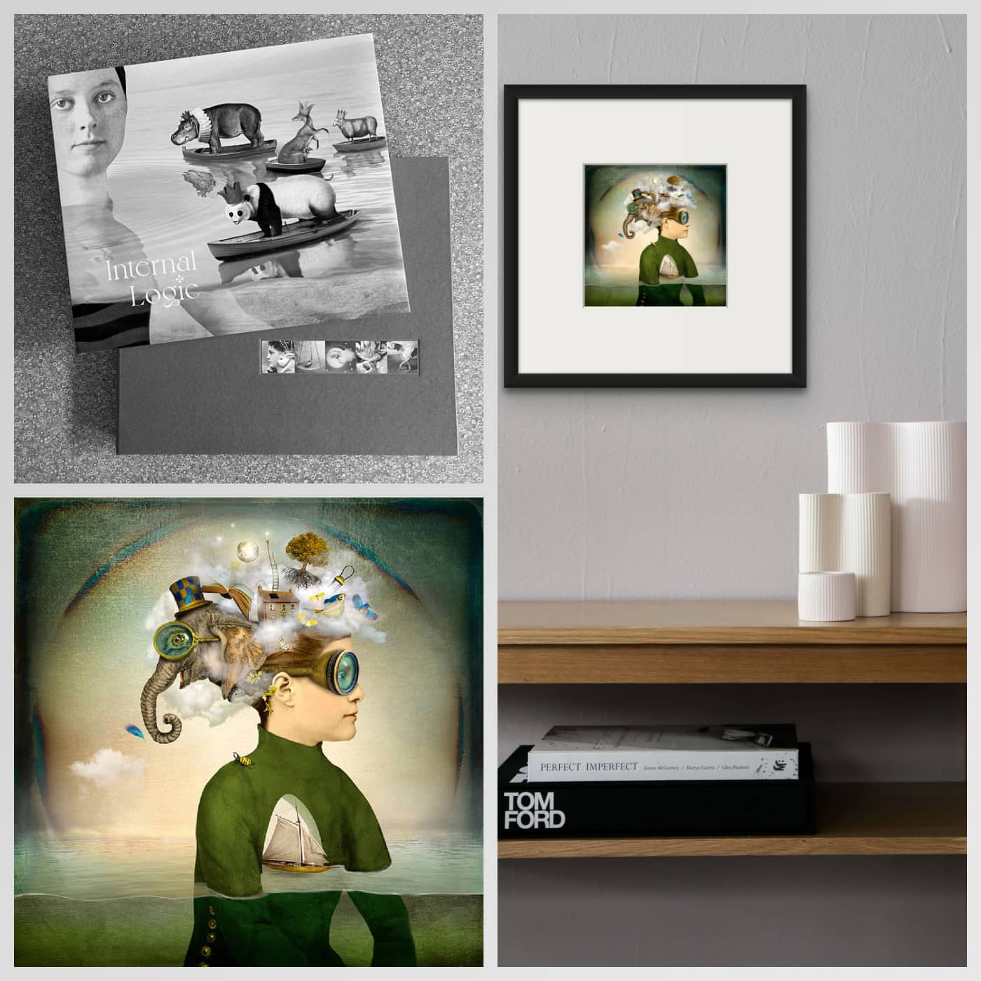 Maggie Taylor L/E Book ~ 'Internal Logic' (w/ 'The Day Sailor') - Available in Australia @ Curate Art & Design in Sorrento, Melbourne.