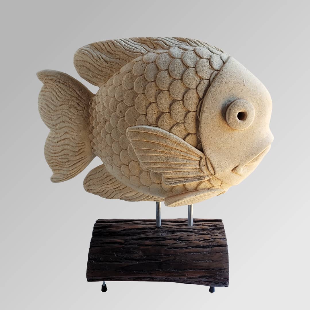 Peninsula Based Australian Artist Luke Connelly Sculpture ~ 'Fish 15' - Curate Art & Design Gallery Sorrento Mornington Peninsula Melbourne