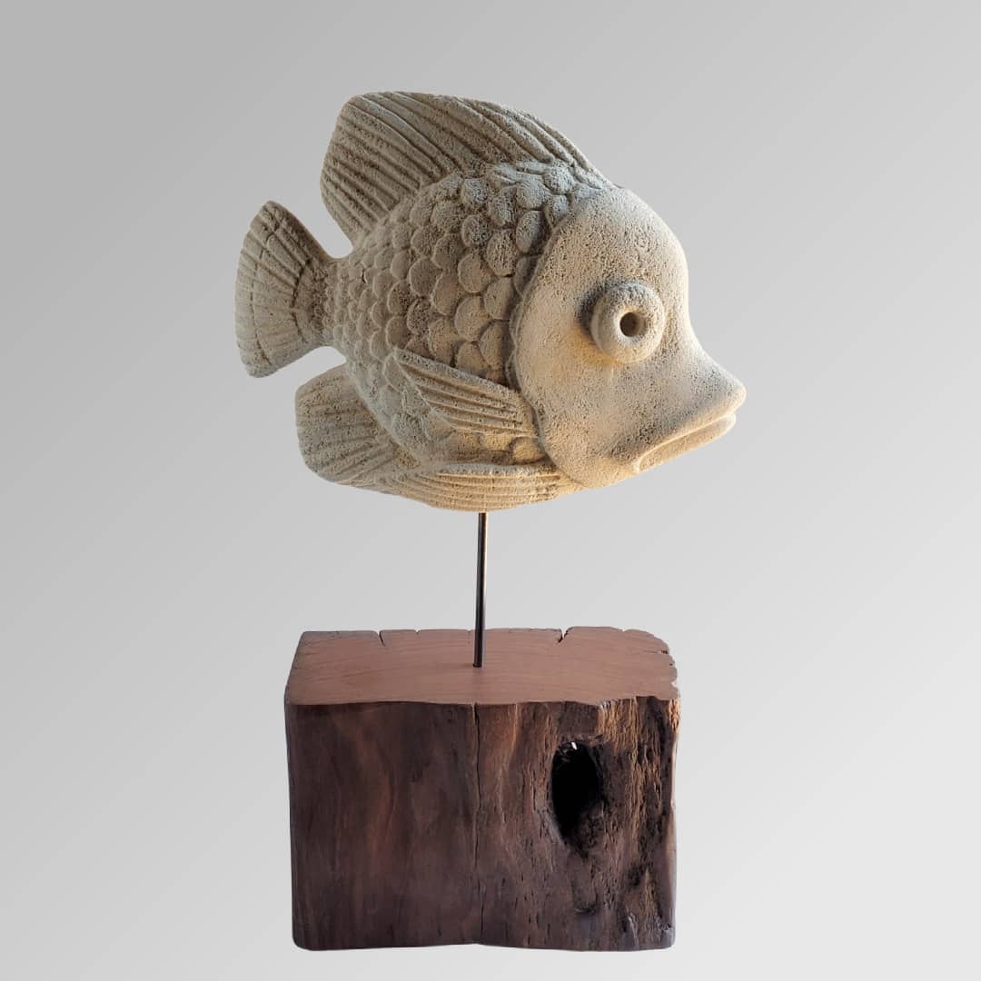 Peninsula Based Australian Artist Luke Connelly Sculpture ~ 'Fish 18' - Curate Art & Design Gallery Sorrento Mornington Peninsula Melbourne