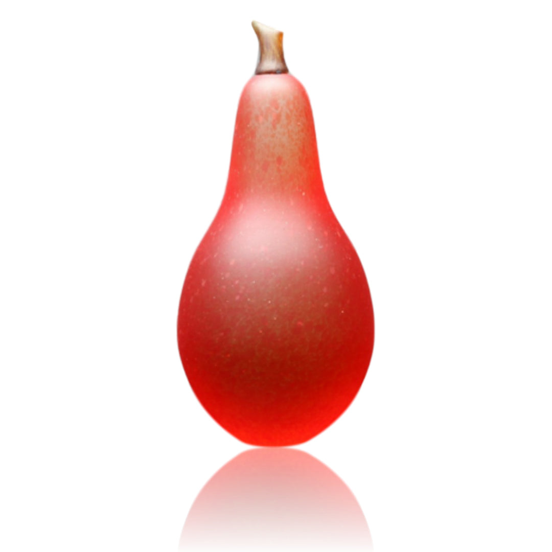 Robert Wynne of Denizen Glass ~ 'Pear in Orange' - Curate Art & Design Gallery Sorrento Victoria 