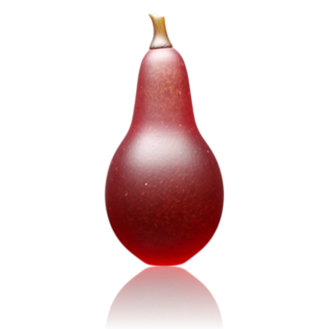 Robert Wynne of Denizen Glass ~ 'Pear in Red' - Curate Art & Design Gallery Sorrento Victoria 
