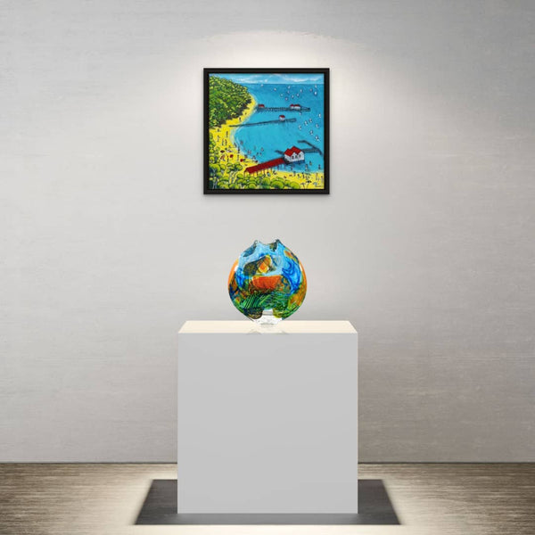 Tasmanian-Based Australian Artist Beverley Skurulis Painting ~ 'Sea You at Sorrento' - Curate Art & Design Gallery Sorrento Victoria
