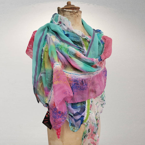 June Hope Art Scarf ~ 'Carefree'